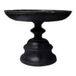 Coupe d�corative vintage en bois noirci sculpt�, asie du sud - est