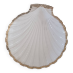 Coupe en forme de coquille en porcelaine de paris