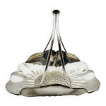 Coupe  fruits en mtal argent egidio broggi milano