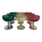 Coupes � glace multicolore cristal v�nitien