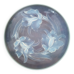 Coupe iris signe verlys - art nouveau - verre opalescent