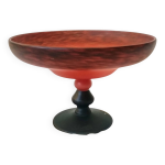 Coupe en pate de verre sign� shneider