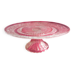 Coupe, plat  gteau en verre