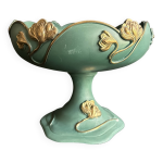 Coupe sur pied art nouveau � d�cor de tulipes