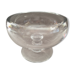 Coupe sur piedouche en cristal massif design art de la rable