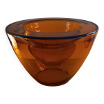 Coupe en verre ambré début 2000's Coupe en verre ambré début 2000's