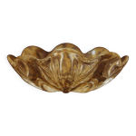 Coupe en verre de murano à poudre d or, xxe siècle Coupe en verre de murano à poudre d or, xxe siècle