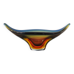 Coupe en verre de murano sommerso italie 1960