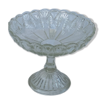 Coupe en verre transparent motif gomtrique