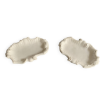 Coupelles en porcelaine de meissen en forme de coquille, dbut 19e sicle, allemagne