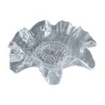 Coupelle, vide poches en verre moul volut dcor toiles