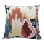 Coussin carr tissu gobelin ethnique