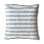 Coussin en coton ray beige 40 cm