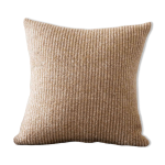 Coussin  lon  tiss main en lin et laine