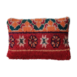 Coussin marocain rouge boheme