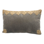 Coussin rectangulaire, housse et insert. gris, champagne. mod�le layla.