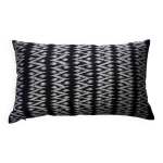 Coussin shan zigzag gris