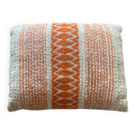 Coussin vintage blanche porte