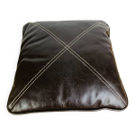 Coussin vintage en cuir