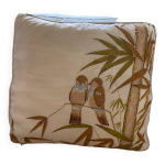 Coussin vintage dcor d'oiseaux, thalande