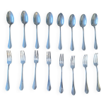 Couverts en m�tal argent� durousseau art d�co