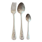 Couvert en m�tal argent� de style louis xv - r�f 05.