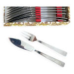Couverts  poisson vintage inox 12 couteaux + 12 fourchettes annes 60