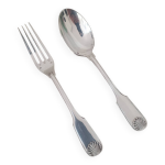 Couverts saint medard en mtal argent