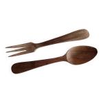 Couverts  salade en bois