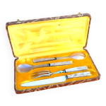 Couvert  salade et gigot sauzedde annes 1930