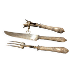 Couverts de service  gigot en mtal argent