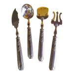 Couverts de service métal argenté art déco Couverts de service métal argenté art déco