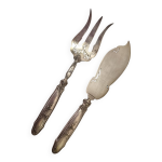 Couverts de service  poisson argent