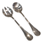 Couvert  servir la salade 2p mtal argent orfvre christofle albi