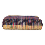 Couverture khadi, tiss main en laine recycl par storie