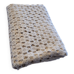 Couvre lit en crochet couleur ficelle