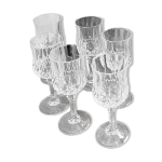 Cristal d arques longchamp set de 6 verres  pied n 3 vintage 24% pbo