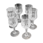 Cristal d arques longchamp set de 6 verres  pied n 5 vintage 24% pbo