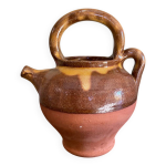 Cruche ancienne en terre cuite vernisse
