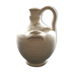 Cruche terre cuite ivoire