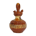 Cruche en terre cuite vernisse gargoulette vintage
