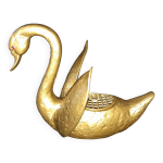 Cygne vase pique - fleurs