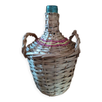 Dame jeanne bonbonne bouteille touque verre bleut osier dp 1122414