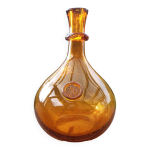 Dame jeanne ou bonbonne verre souffl ambr
