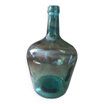 Dame jeanne touque bonbonne bouteille verre bleu Dame jeanne touque bonbonne bouteille verre bleu