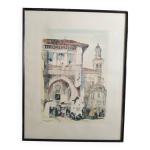 David roberts - correo de los morros ou ancien corps de garde, grenade