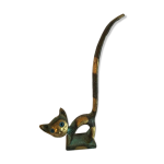 Dcoration chat en bronze