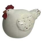 Dcoration, grande poule blanche cramique alessi xxme