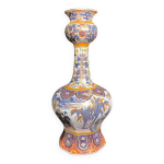 Delft, important vase pans coups faence maille xixme