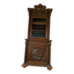 Demi buffet - argentier 2 corps de style neo renaissance henri ii